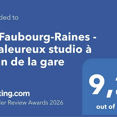 Le Faubourg-raines - Chaleureux A 5mn De La Gare Διαμέρισμα *
